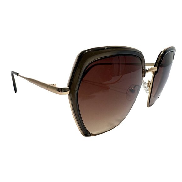 GINCE Goods Linda Metal Frame Sunglasses in Gold main image 11
